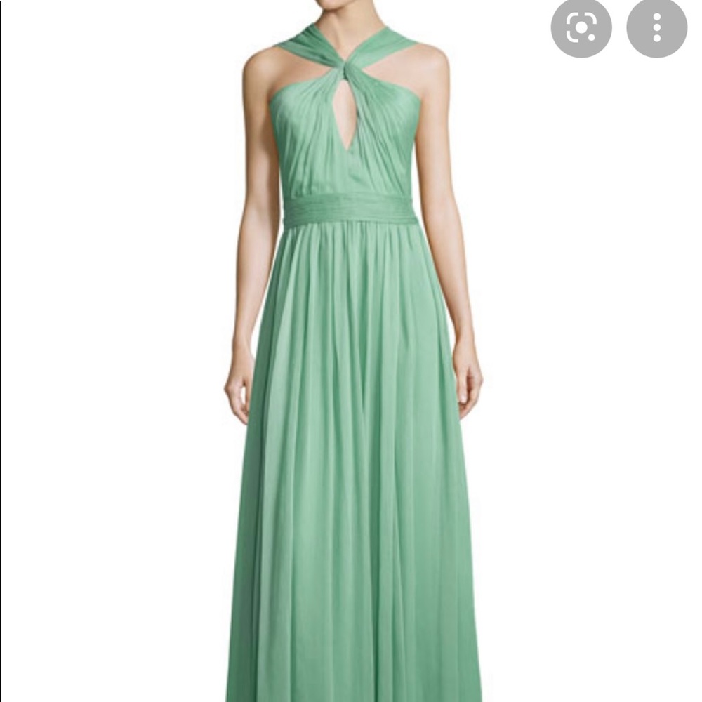Halston Heritage silk chiffon gown size 6 NWOT